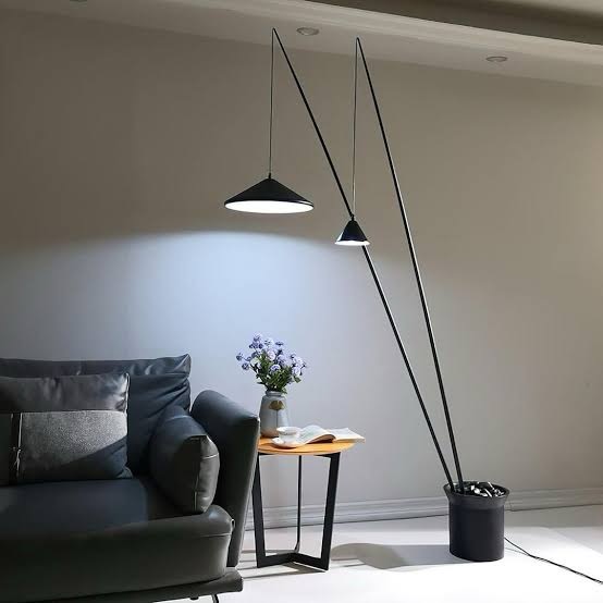 Pebble Tall Fishing Floor Lamp