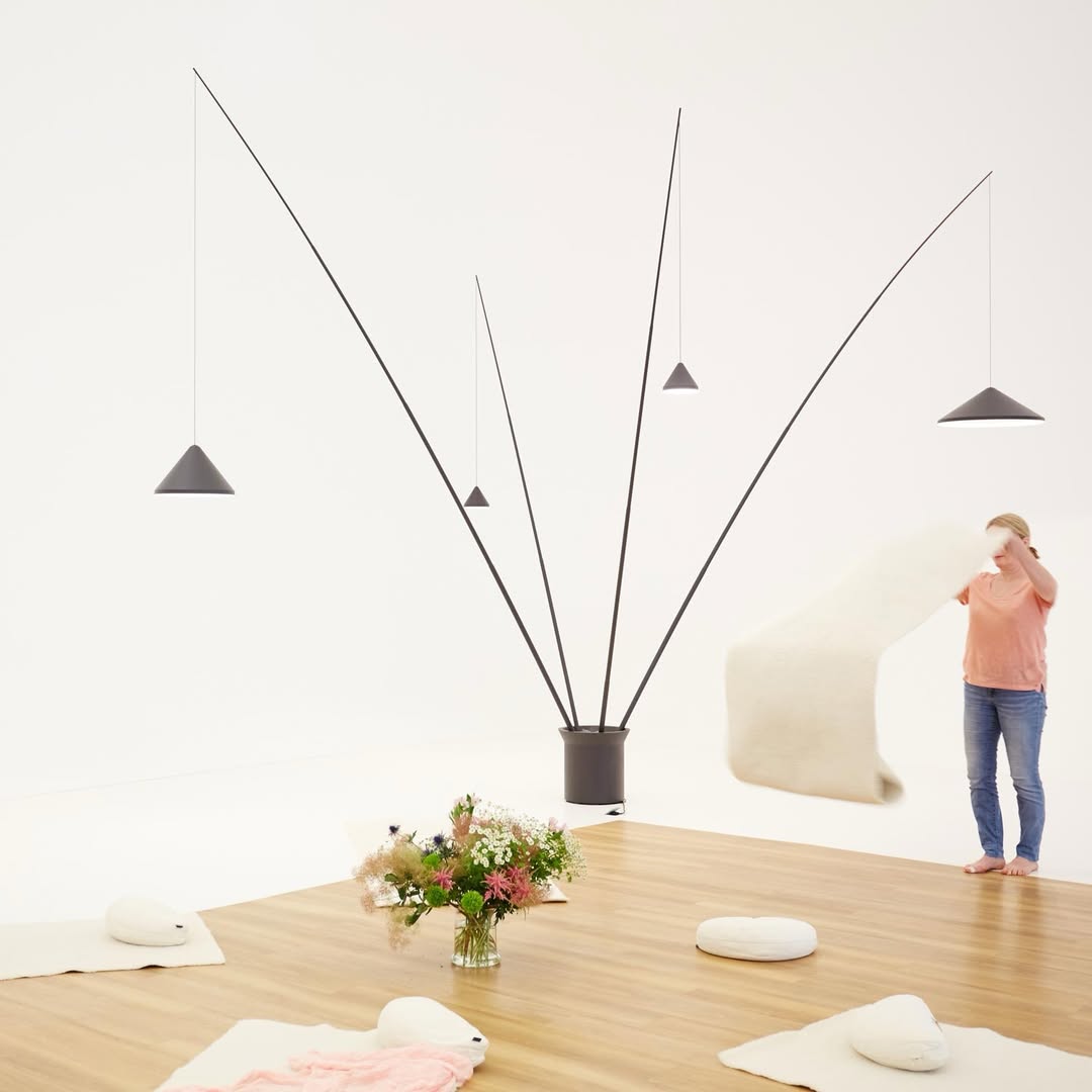 Pebble Tall Fishing Floor Lamp