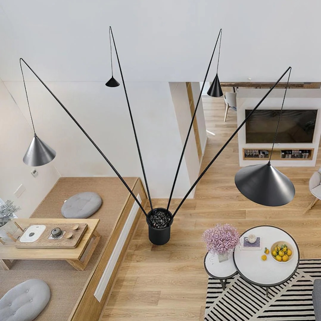 Pebble Tall Fishing Floor Lamp