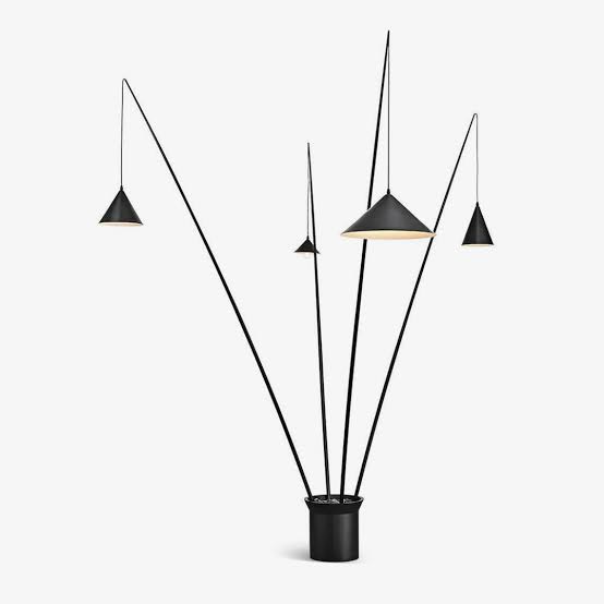 Pebble Tall Fishing Floor Lamp