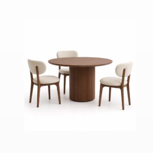 Mini 4Seater Dining Set Luxury mini 4-seater dining set for modern homes and apartments in Lagos, Nigeria, featuring a contemporary design and premium finish.