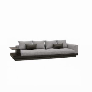 Minimalistic 4-metre sectional sofa for modern luxury living room with spacious seating and contemporary design.