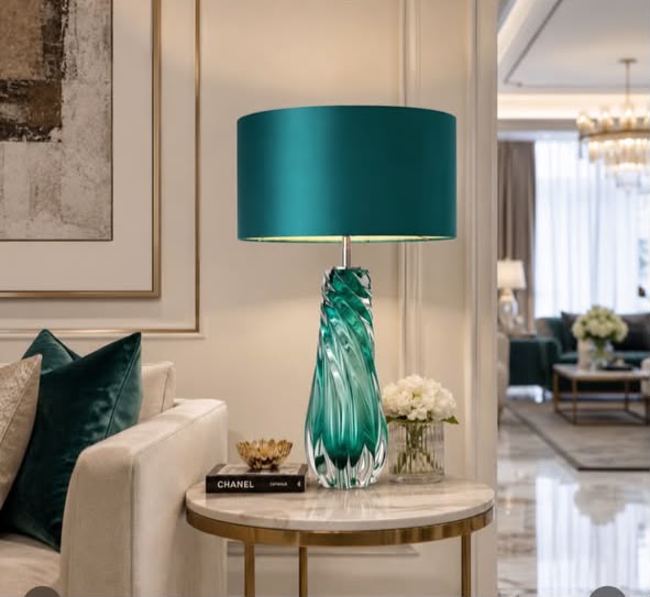 Luxury Barron table lamp for modern homes in Lagos, Nigeria, featuring a contemporary design with premium ambient lighting for bedrooms, living rooms, and offices.