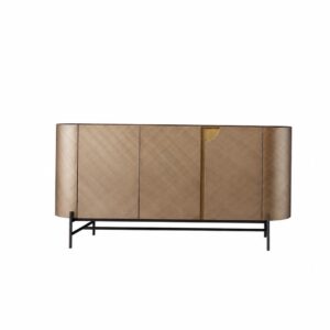 Bronze Metallic Sideboard Luxury 160 cm bronze metallic sideboard for modern homes in Lagos, Nigeria, featuring premium storage and a contemporary designer finish.