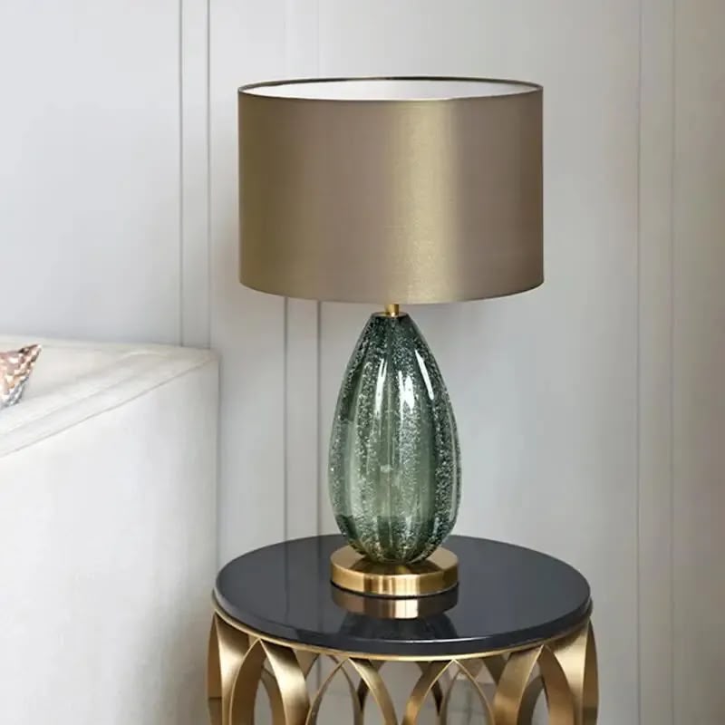 Luxury crystal table lamp for modern homes in Lagos, Nigeria, featuring elegant crystal detailing and ambient lighting for bedrooms, living rooms, and offices.