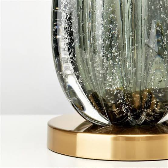 Luxury crystal table lamp for modern homes in Lagos, Nigeria, featuring elegant crystal detailing and ambient lighting for bedrooms, living rooms, and offices.