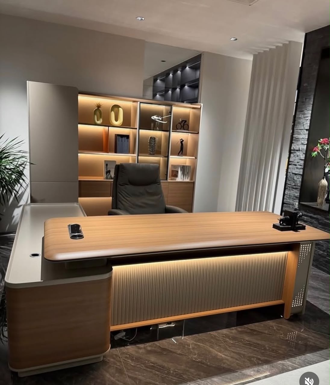 Luxury executive office table for offices in Lagos, Nigeria, featuring a spacious contemporary design with premium craftsmanship for professional workspaces.