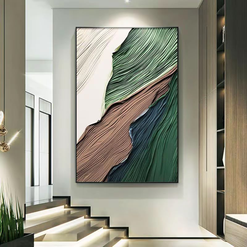 Modern 3D textured art canvas for homes in Lagos, Nigeria, measuring 80×120cm and designed for contemporary living rooms, bedrooms, offices, and hallways.