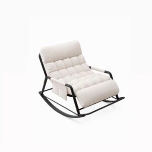 Modern rocking chair for homes in Lagos, Nigeria, featuring a contemporary design for comfortable living rooms, bedrooms, reading corners, and lounges.