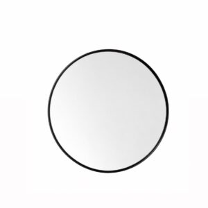 Modern round mirror for homes in Lagos, Nigeria, available in 60cm and 80cm sizes, ideal for contemporary bedrooms, living rooms, hallways, and entryways.