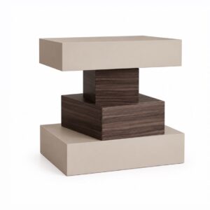Modular Architectural Side Table Luxury modular architectural side table for modern homes in Lagos, Nigeria, featuring a contemporary geometric design with premium craftsmanship for elegant living spaces.