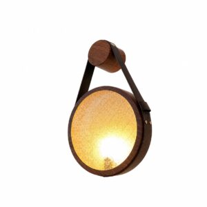 Luxury wooden strap wall lamp for modern homes in Lagos, Nigeria, featuring a contemporary wooden design for bedrooms, living rooms, hallways, and dining spaces.